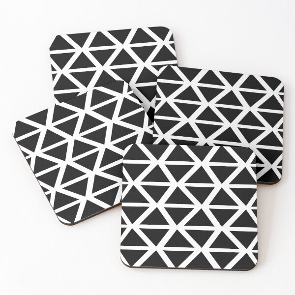 Item preview, Geometric Bogolan Pattern – Triangles in Black designed and sold by Wolagno.