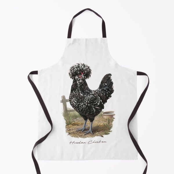 Item preview, Houdan Chicken on Farmland Bird Illustration designed and sold by Takeda-art.