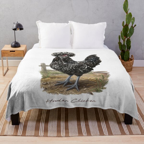 Item preview, Houdan Chicken on Farmland Bird Illustration designed and sold by Takeda-art.