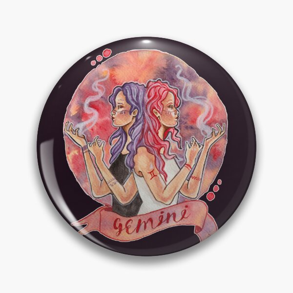 Item preview, Gemini Zodiac Sign Celestial Air Element Magic Art designed and sold by esmavart.