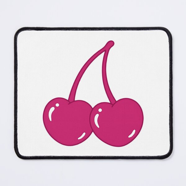 Item preview, Cherry Heart Sticker - Vibrant Pink Version designed and sold by bsalaub-.