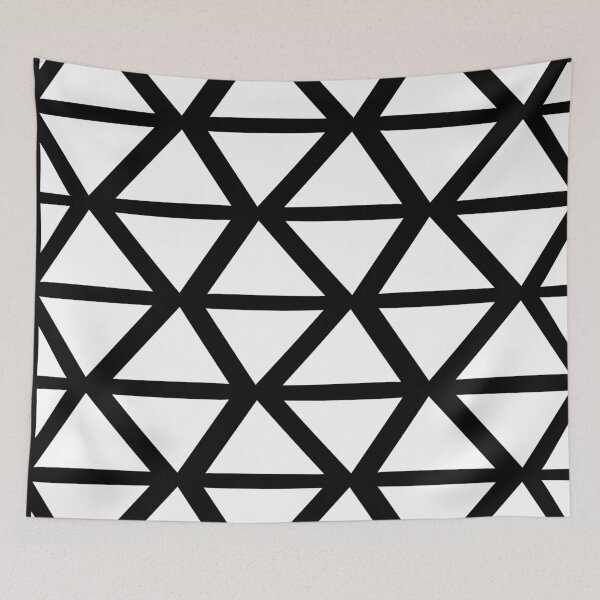Item preview, Geometric Bogolan Pattern – Triangles, White designed and sold by Wolagno.