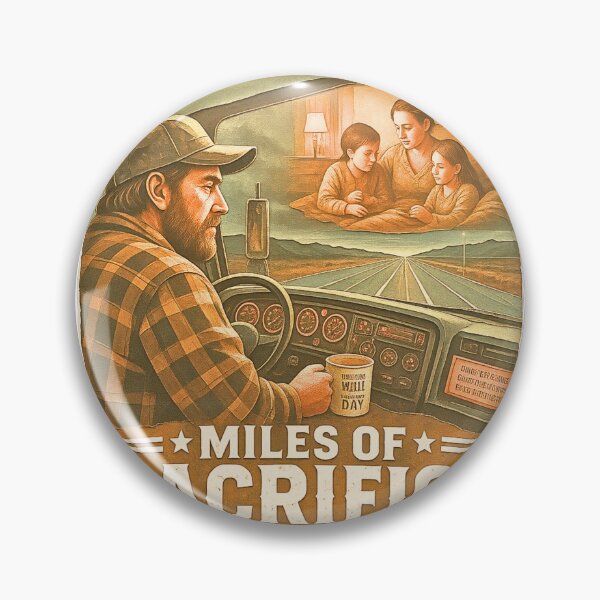 Item preview, Truck Driver Miles of Sacrifice designed and sold by Haque Desigens.
