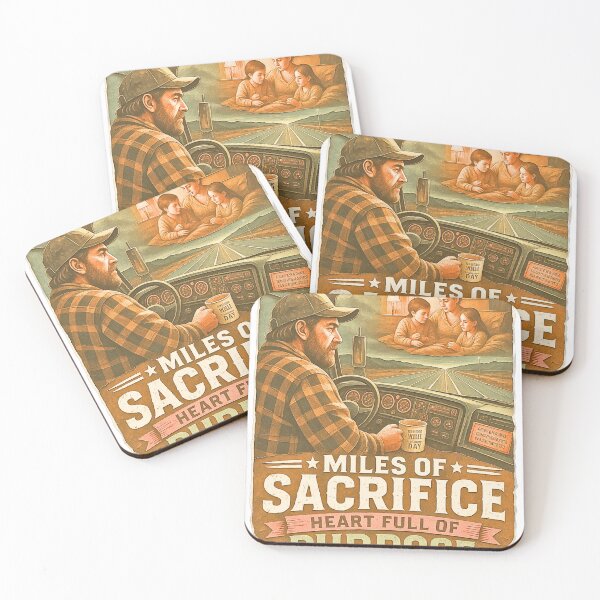 Item preview, Truck Driver Miles of Sacrifice designed and sold by Haque Desigens.