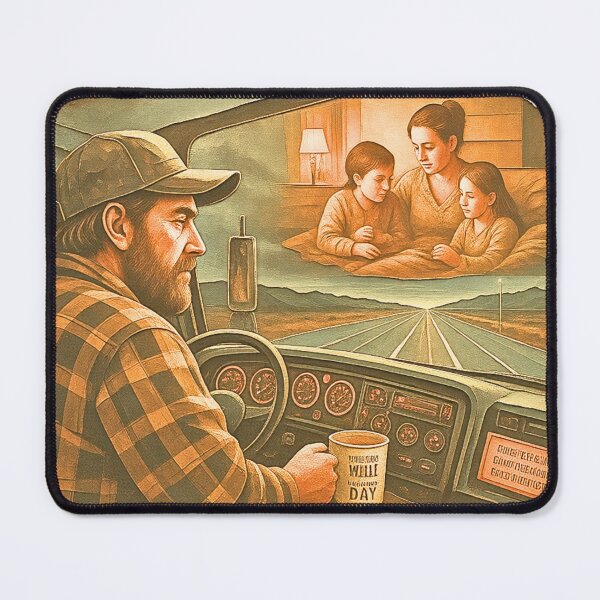 Item preview, Truck Driver Miles of Sacrifice designed and sold by Haque Desigens.