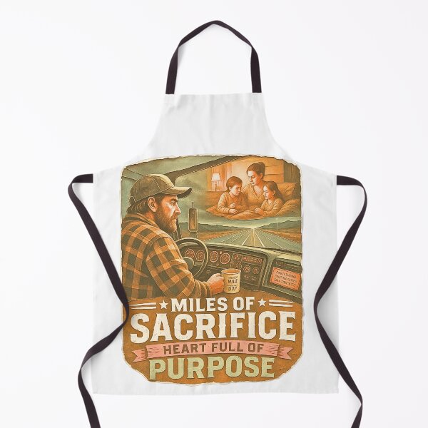 Item preview, Truck Driver Miles of Sacrifice designed and sold by Haque Desigens.