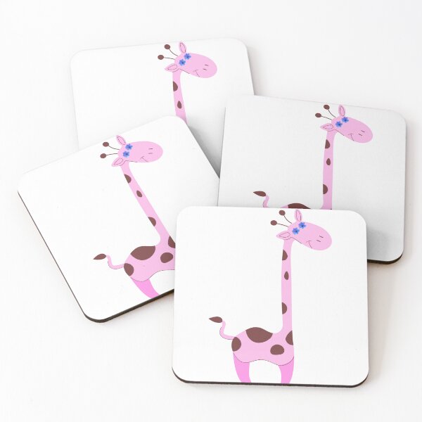 Item preview, Whimsical Pink Giraffe Art designed and sold by Agnisherl.