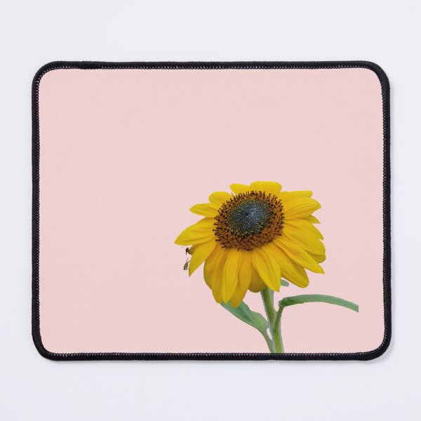 Item preview, Sunflower With Insects For Bringing You Shining Wamth Salmon Background designed and sold by BOKEbyTC.
