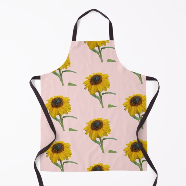 Item preview, Sunflower With Insects For Bringing You Shining Wamth Salmon Background designed and sold by BOKEbyTC.