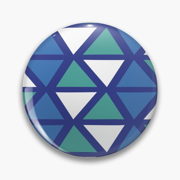 Item preview, Geometric Bogolan Pattern – Blue Triangles designed and sold by Wolagno.