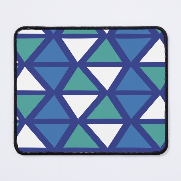 Item preview, Geometric Bogolan Pattern – Blue Triangles designed and sold by Wolagno.