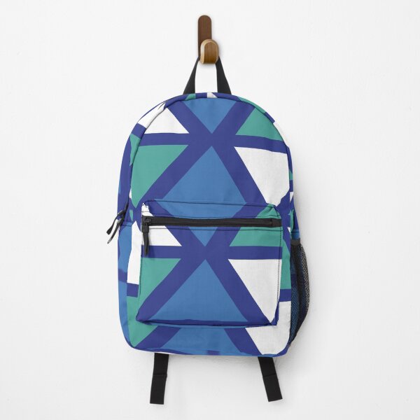 Item preview, Geometric Bogolan Pattern – Blue Triangles designed and sold by Wolagno.