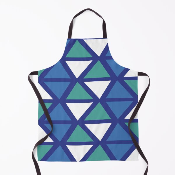 Item preview, Geometric Bogolan Pattern – Blue Triangles designed and sold by Wolagno.