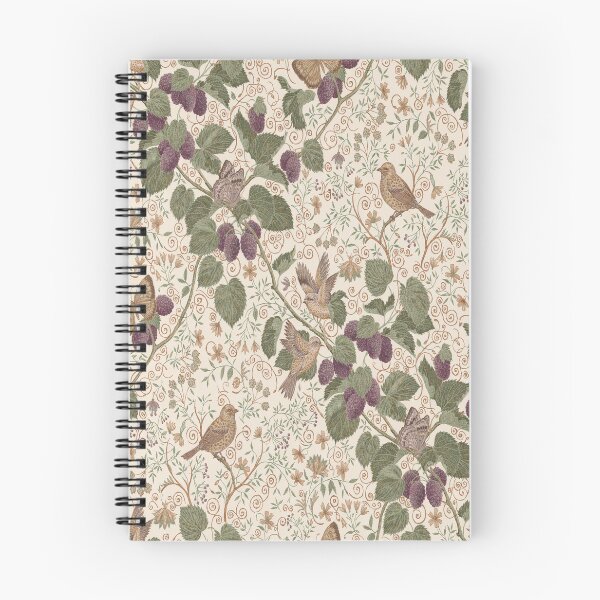 Item preview, William Morris Mulberry Orchard Botanical Pattern – Vintage Arts and Crafts Fruit & Bird Design designed and sold by Tamas Das.