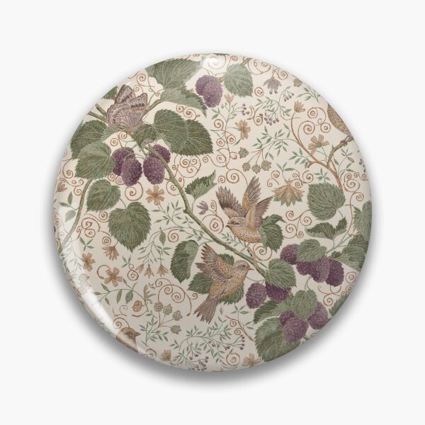 Item preview, William Morris Mulberry Orchard Botanical Pattern – Vintage Arts and Crafts Fruit & Bird Design designed and sold by Tamas Das.