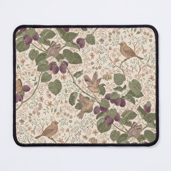 Item preview, William Morris Mulberry Orchard Botanical Pattern – Vintage Arts and Crafts Fruit & Bird Design designed and sold by Tamas Das.
