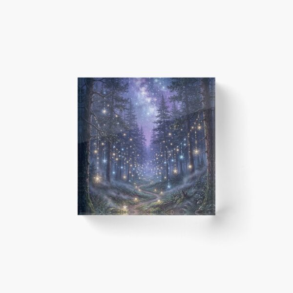 Item preview, Enchanted Forest Path Under Cosmic Milky Way Night Sky designed and sold by MARQUES DESIGN ART .