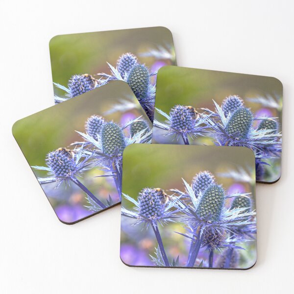 Item preview, Vibrant Sea Holly At Balmoral designed and sold by Lynn Bolt.