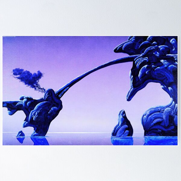 Item preview,   New Upload  - Roger Dean - Best Artist - Roger Dean Inspired Fantasy Landscape – Surreal Progressive Rock Art designed and sold by MirandaZArt.