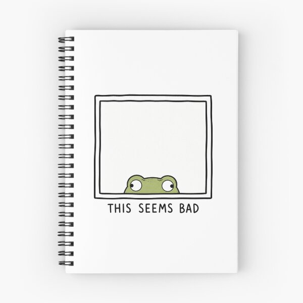 Item preview, This Seems Bad Funny Frog Meme Relatable Anxiety Humor designed and sold by MonkiFlipp.
