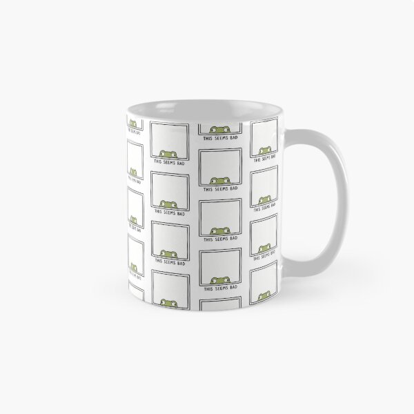 Item preview, This Seems Bad Funny Frog Meme Relatable Anxiety Humor designed and sold by MonkiFlipp.