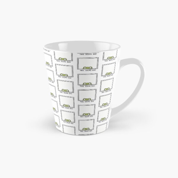 Item preview, This Seems Bad Funny Frog Meme Relatable Anxiety Humor designed and sold by MonkiFlipp.
