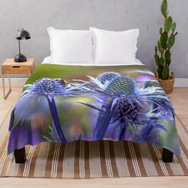 Item preview, Vibrant Sea Holly At Balmoral designed and sold by Lynn Bolt.