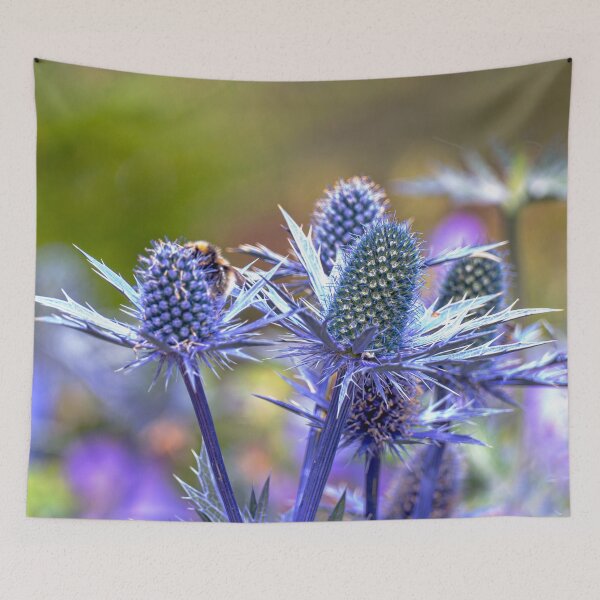 Item preview, Vibrant Sea Holly At Balmoral designed and sold by Lynn Bolt.