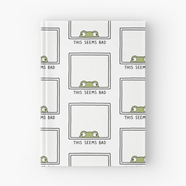 Item preview, This Seems Bad Funny Frog Meme Relatable Anxiety Humor designed and sold by MonkiFlipp.