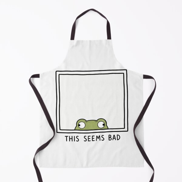 Item preview, This Seems Bad Funny Frog Meme Relatable Anxiety Humor designed and sold by MonkiFlipp.