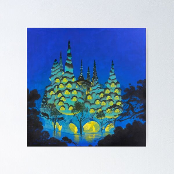 Item preview,   New Upload  - Roger Dean - Best Artist - Roger Dean Inspired Fantasy Landscape – Surreal Progressive Rock Art designed and sold by MirandaZArt.
