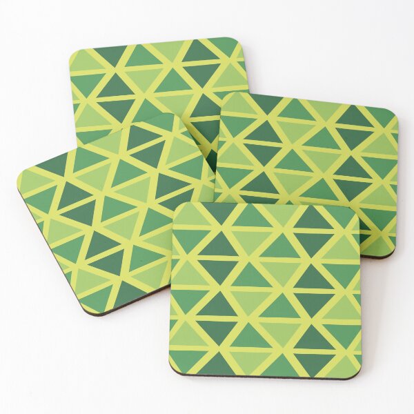 Item preview, Geometric Bogolan Pattern – Green Triangles designed and sold by Wolagno.