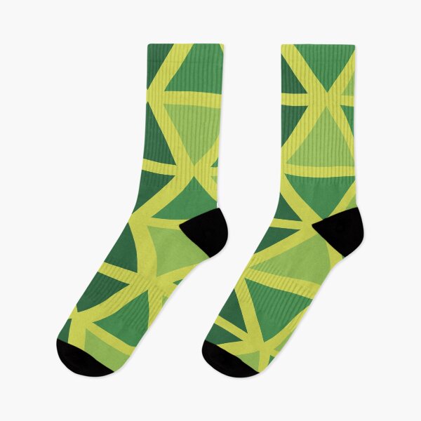 Item preview, Geometric Bogolan Pattern – Green Triangles designed and sold by Wolagno.