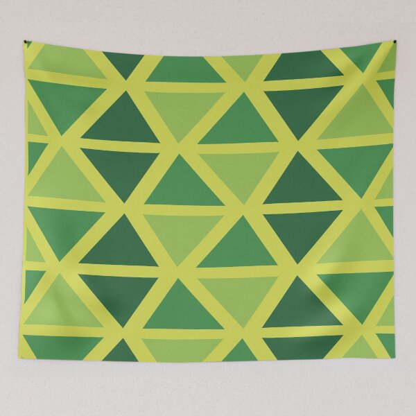 Item preview, Geometric Bogolan Pattern – Green Triangles designed and sold by Wolagno.