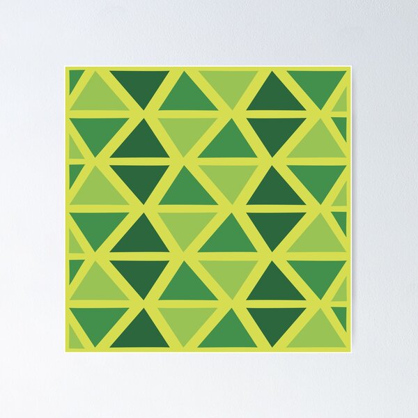 Item preview, Geometric Bogolan Pattern – Green Triangles designed and sold by Wolagno.