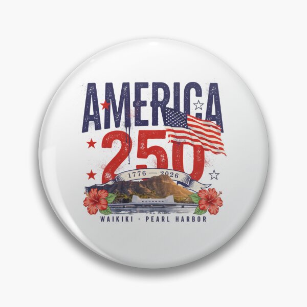 Item preview, America 250 Honolulu Hawaii Pearl Harbor Semiquincentennial 1776 - 2026 Vintage Flag v6 designed and sold by DarylWelsh2024.