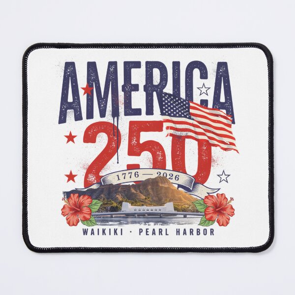 Item preview, America 250 Honolulu Hawaii Pearl Harbor Semiquincentennial 1776 - 2026 Vintage Flag v6 designed and sold by DarylWelsh2024.