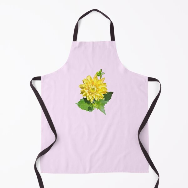 Item preview, Dahlia Gelber Vulcan Yellow For Bringing Positive Vibes and Strength To Oneself and The World Baby Pink Background designed and sold by BOKEbyTC.
