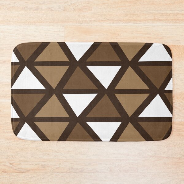 Item preview, Geometric Bogolan Pattern – Earth-Colored Triangles designed and sold by Wolagno.