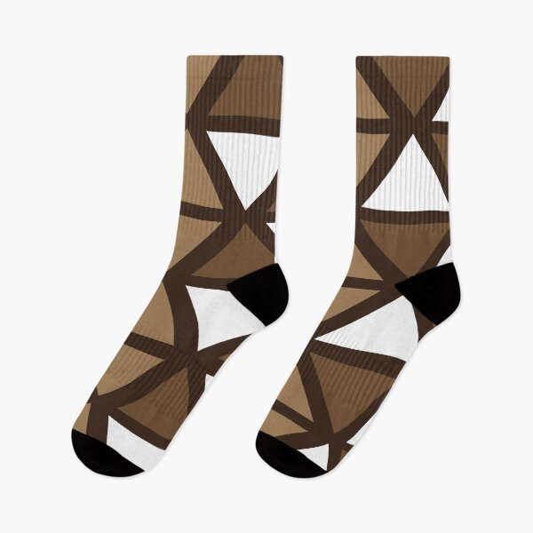 Item preview, Geometric Bogolan Pattern – Earth-Colored Triangles designed and sold by Wolagno.