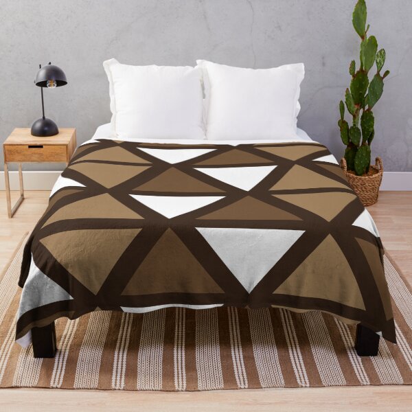 Item preview, Geometric Bogolan Pattern – Earth-Colored Triangles designed and sold by Wolagno.