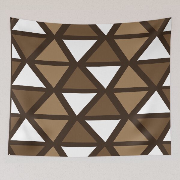 Item preview, Geometric Bogolan Pattern – Earth-Colored Triangles designed and sold by Wolagno.