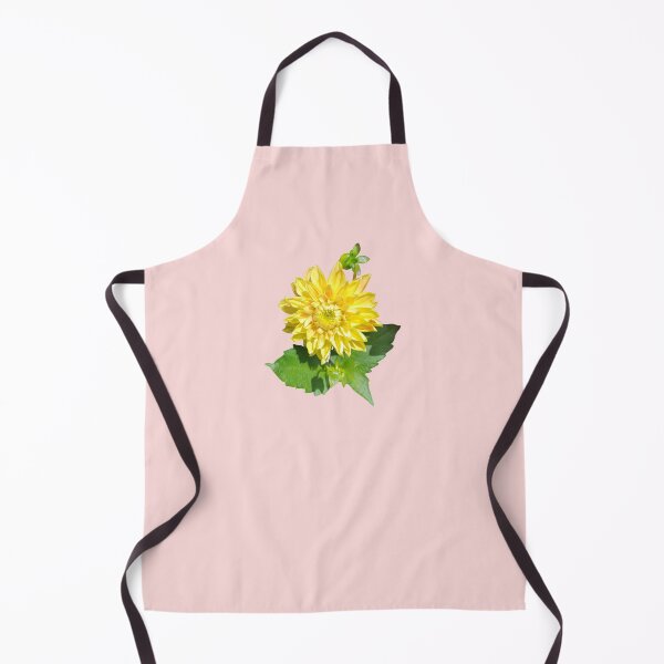 Item preview, Dahlia Gelber Vulcan Yellow For Bringing Positive Vibes and Strength To Oneself and The World Salmon Background designed and sold by BOKEbyTC.