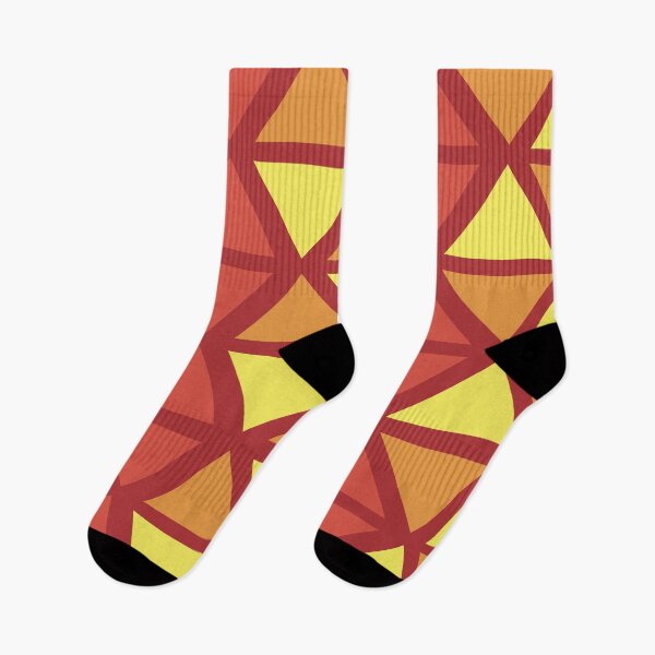 Item preview, Geometric Bogolan Pattern – Red Triangles designed and sold by Wolagno.