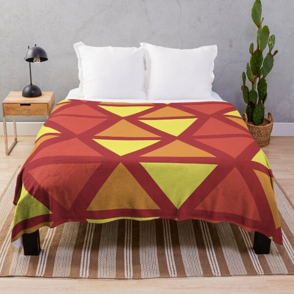 Item preview, Geometric Bogolan Pattern – Red Triangles designed and sold by Wolagno.