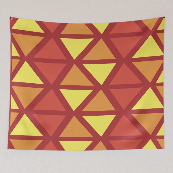 Item preview, Geometric Bogolan Pattern – Red Triangles designed and sold by Wolagno.