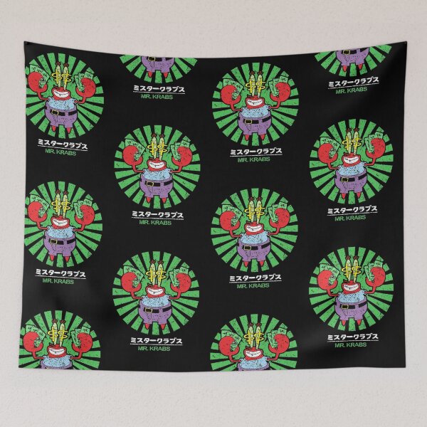Item preview, Mr. Krabs Japanese Retro Money Graphic designed and sold by luhan1204shop.