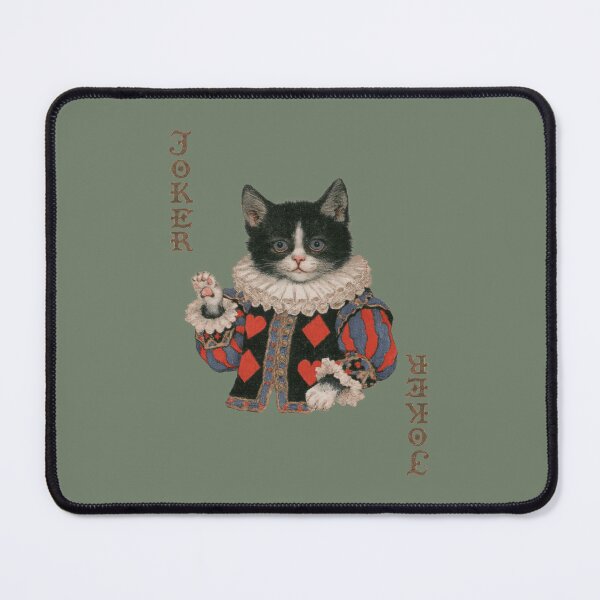 Item preview, Kitten Joker – Whimsical Vintage Cat designed and sold by AL Gothic Whimsy.