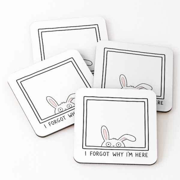 Item preview, I Forgot Why I'm Here Funny Bunny Meme Relatable Humor designed and sold by MonkiFlipp.