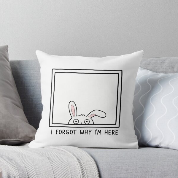 Item preview, I Forgot Why I'm Here Funny Bunny Meme Relatable Humor designed and sold by MonkiFlipp.
